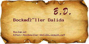 Bockmüller Dalida névjegykártya